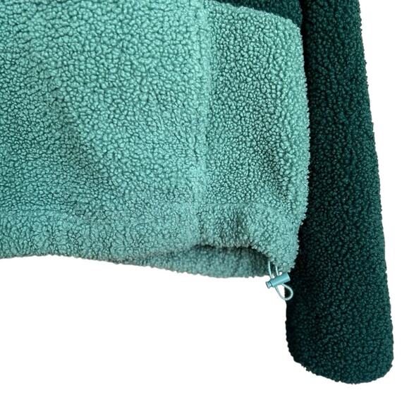 Women's Old Navy Long Sleeve Oversized Two-Tone Sherpa Sweatshirt Size Small - Picture 6 of 12